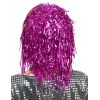 Perruque cheveux métallisés soirée disco