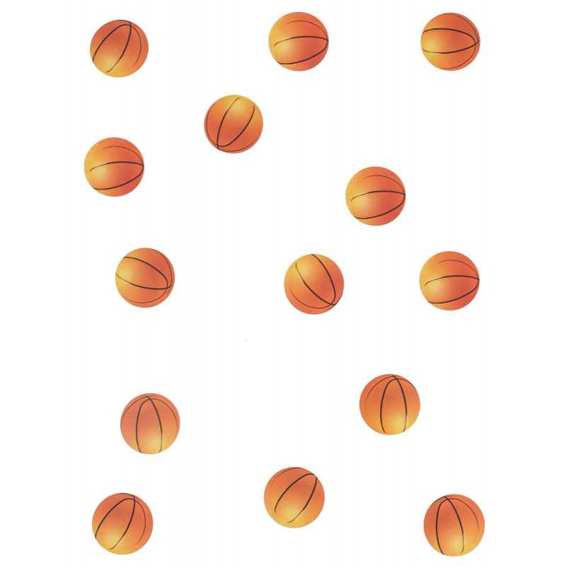 Ballon d'anniversaire à thème de basket-ball avec chiffres dorés