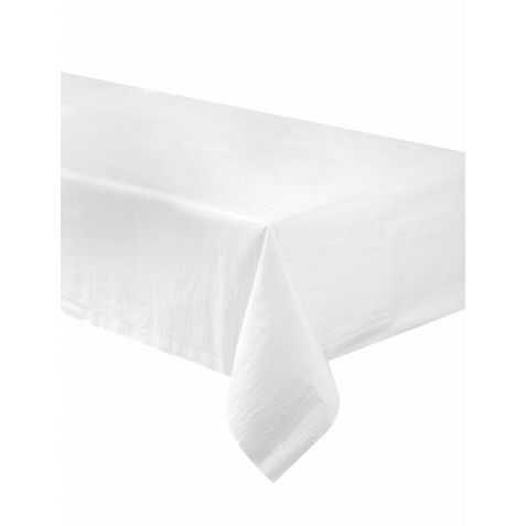 Nappe en papier rectangulaire blanche