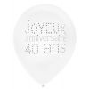 Ballons Joyeux Anniversaire 40 ans