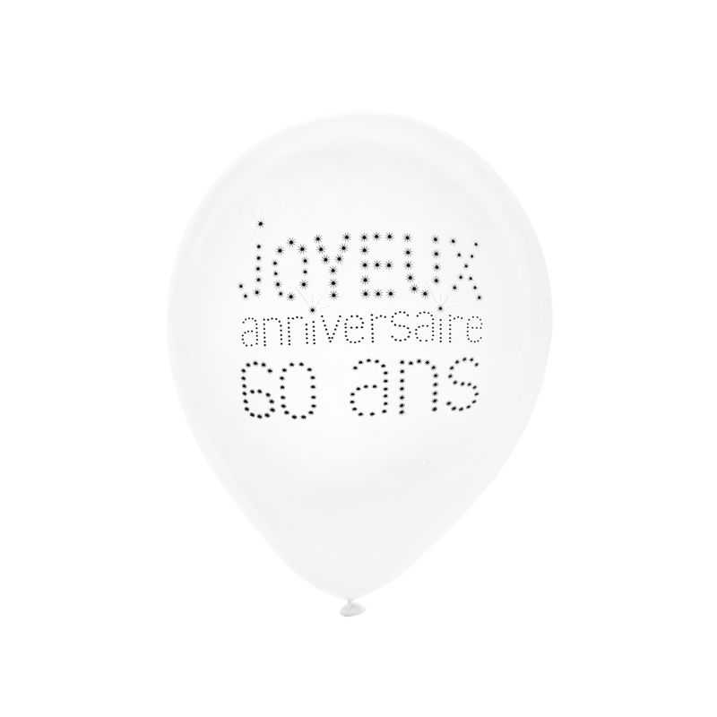 Ballons Latex Joyeux Anniversaire Avec Age Ballons Anniversaire Adulte