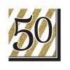 Serviettes papier anniversaire 50 ans