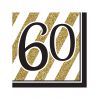 Serviettes papier anniversaire 60 ans
