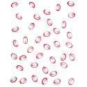 Confettis de table en forme de ballon de rugby