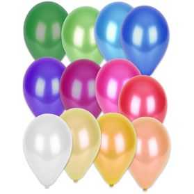 Ballons gonflables métallisés multicolores