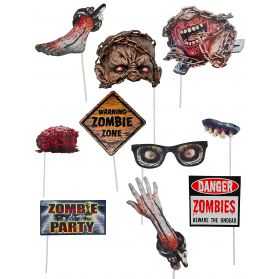 Accessoires Photobooth soirée Zombie