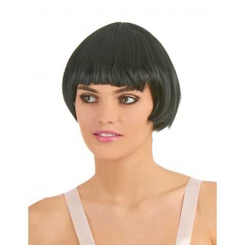 Perruque cheveux courts noirs style Liza
