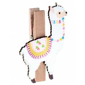 Pinces en bois Lama