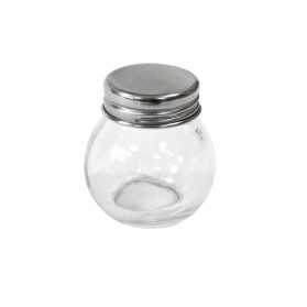 Petit bocal en verre avec couvercle en acier 5 cm