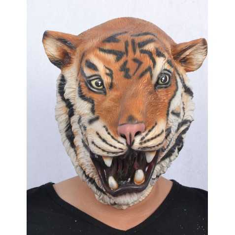 Masque latex tigre adulte