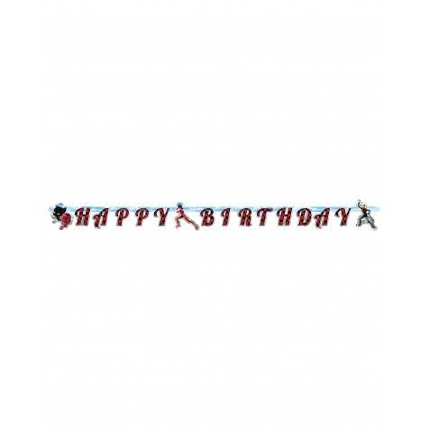 Guirlande en carton Happy Birthday Ladybug 2 m