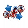 Bouquet de 5 ballons aluminium Ladybug