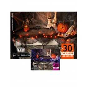 Nappe lumineuse 30 LED orange