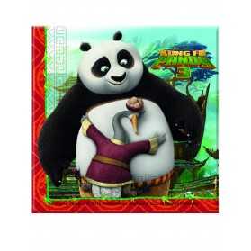 20 Serviettes en papier Kung Fu Panda 3 33 x 33 cm