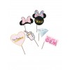 6 Accessoires effet métallique pour photobooth premium Minnie