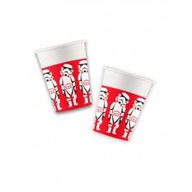 8 Gobelets en carton premium Star Wars 260 ml