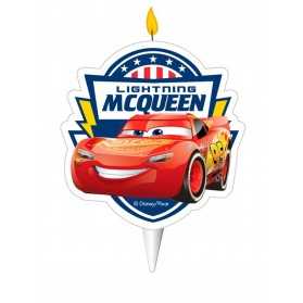 Bougie d'anniversaire Cars 2D 7,5 cm