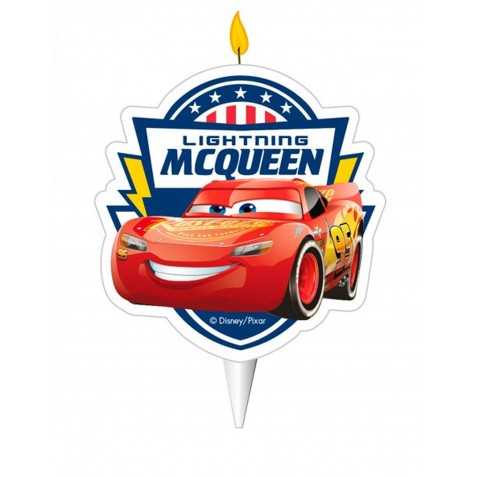 Bougie d'anniversaire Cars 2D 7,5 cm