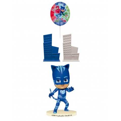 Kit Decorations Pour Gateau Anniversaire Pyjamasques Monsieur Paillettes