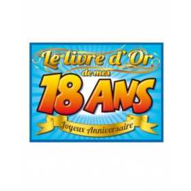 Livre d'or anniversaire 18 ans