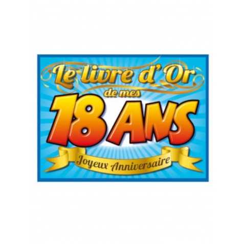 Livre d'or anniversaire 18 ans