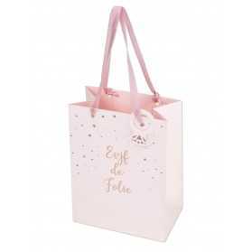 Sac EVJF de folie rose gold 15 x 20 cm