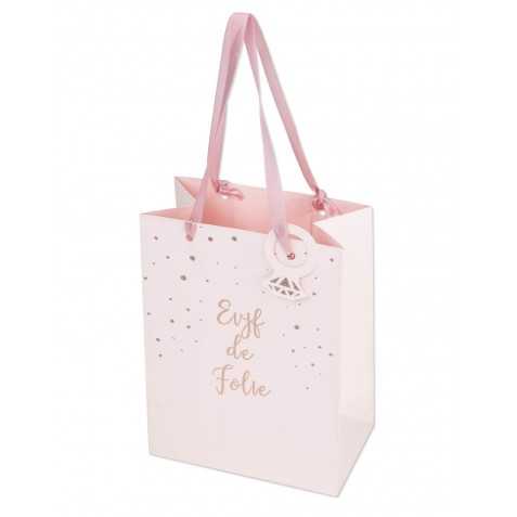 Sac EVJF de folie rose gold 15 x 20 cm