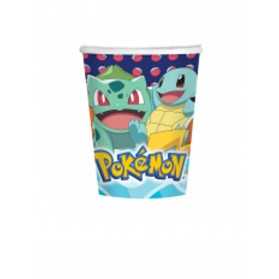 8 Gobelets en carton Pokémon 250 ml