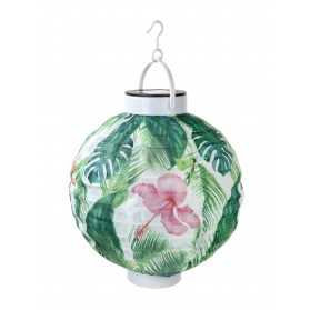 Lanterne solaire en papier tropical 21 cm