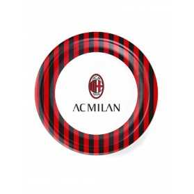 8 Petites assiettes en carton AC Milan 18 cm