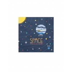 20 Serviettes en papier space adventure 33 x 33 cm