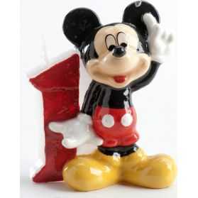 Bougie anniversaire 1 an Mickey