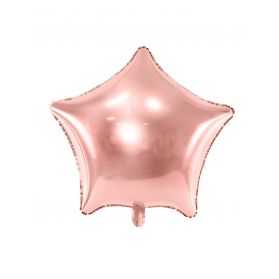 Ballon aluminium en forme d'étoile rose ancien