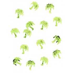 Confettis de table en forme de palmier