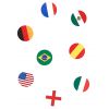 Confettis de table drapeaux de plusieurs pays