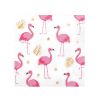 12 Serviettes en papier Flamant Rose 33 x 33 cm