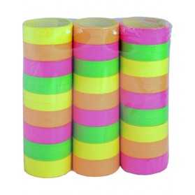 3 rouleaux de serpentins colorés
