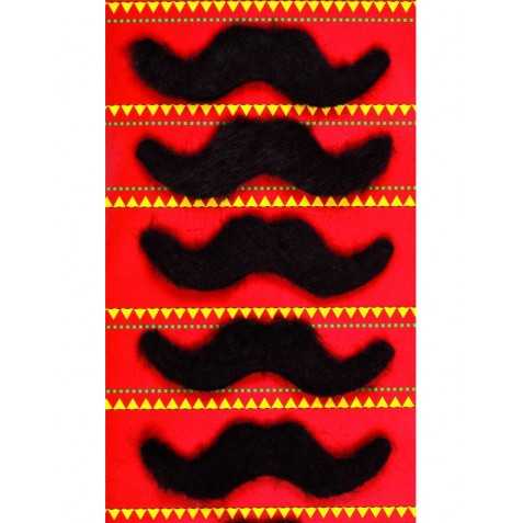 5 moustaches adhésives