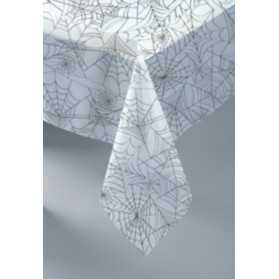 Nappe plastique toile d'araignée Halloween 137 x 274 cm
