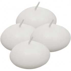4 Bougies flottantes blanches 4,5 cm