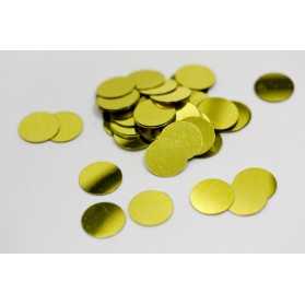 Confettis de table ronds dorés 1.2 cm