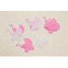 Confettis de table naissance fille roses