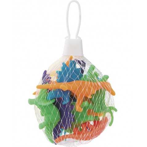12 Dinosaures miniatures en plastique multicolores 5 cm