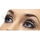 Faux-Cils Noirs avec petites Perles d'eau