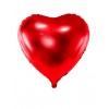 Ballon en forme de coeur rouge