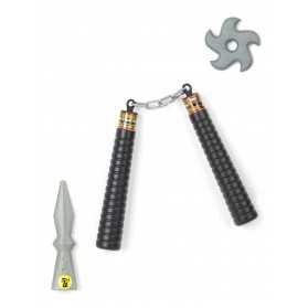 Kit ninja nunchaku enfant en plastique