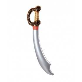 Sabre pirate gonflable en plastique 75 cm