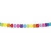 Guirlande multicolore papier fleurs 4 mètres