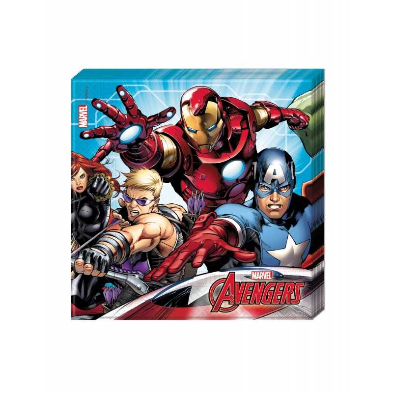 Serviettes En Papier Avengers Serviettes Motif Personnages
