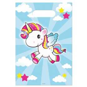 8 Sachets de fête Licorne